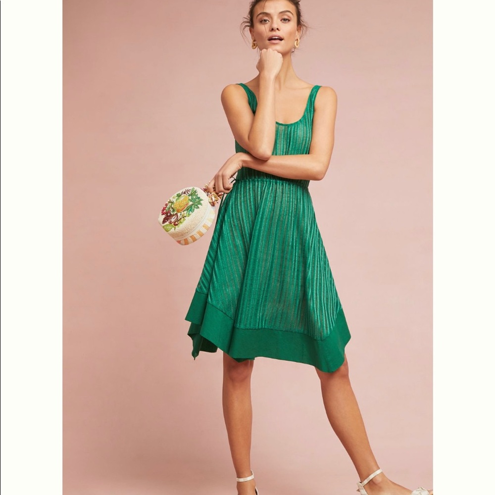 Anthropologie Lino Swing Dress